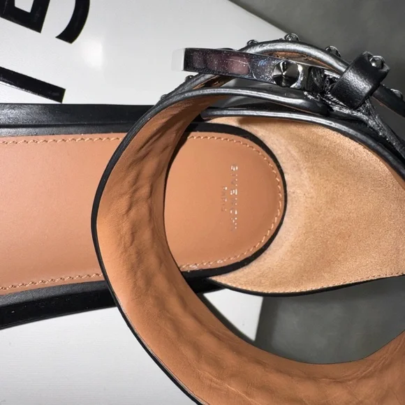 Givenchy Black Sandals with Silver Studs - Picture 4 of 8